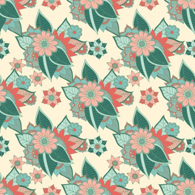 Zentangle soyut çiçek. Doodle çiçek. Vektör çizim