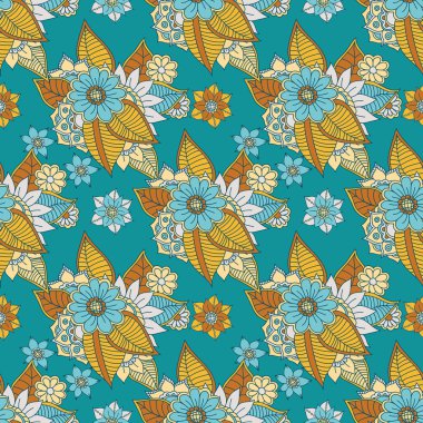 Zentangle soyut çiçek. Doodle çiçek. Vektör çizim