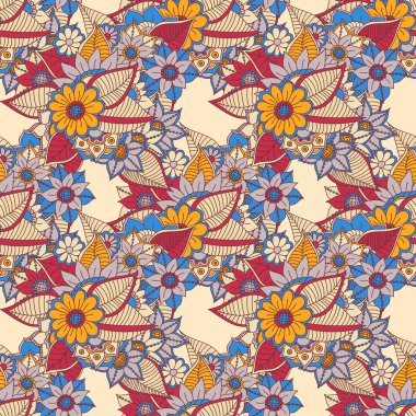 Zentangle soyut çiçek. Doodle çiçek. Vektör çizim