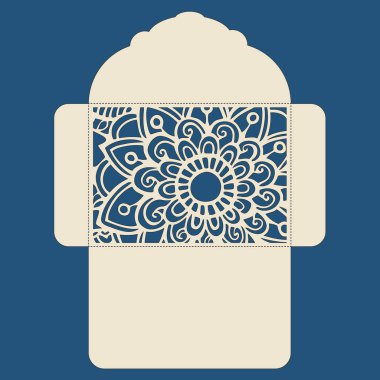 g davet şablonu. Davetiye Zarfı lazer kesme çiçeklerle düğün. Dantel kapı pas geçiyor. Vektör lazer kesim