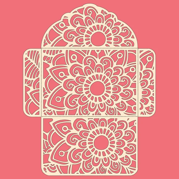 g davet şablonu. Davetiye Zarfı lazer kesme çiçeklerle düğün. Dantel kapı pas geçiyor. Vektör lazer kesim