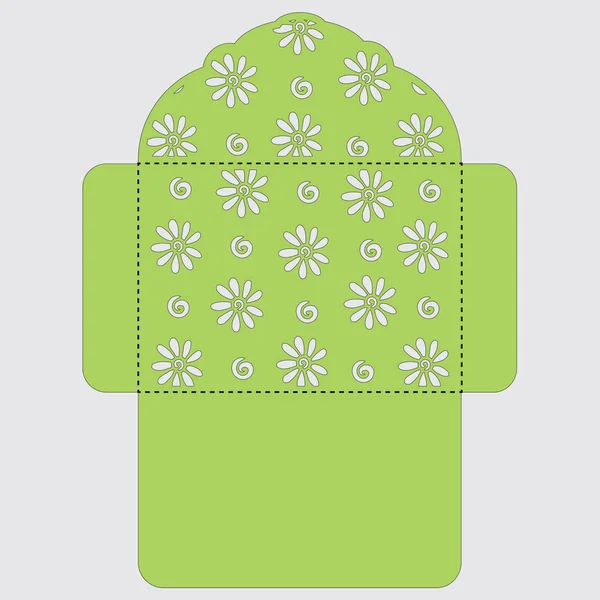 Lasercut vektör düğün davetiye şablon. Davetiye Zarfı lazer kesme çiçeklerle düğün. Dantel kapı pas geçiyor. Vektör lazer kesim