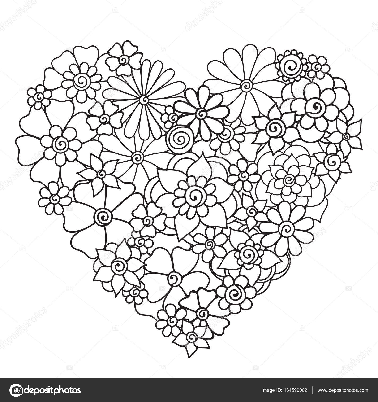 Download Zentangle abstract flowers. Doodle flower. Vector illustration — Stock Vector © Doodle_flower ...