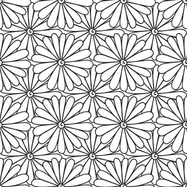 Zentangle soyut çiçek. Doodle çiçek. Vektör çizim