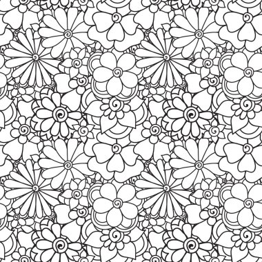 Zentangle soyut çiçek. Doodle çiçek. Vektör çizim