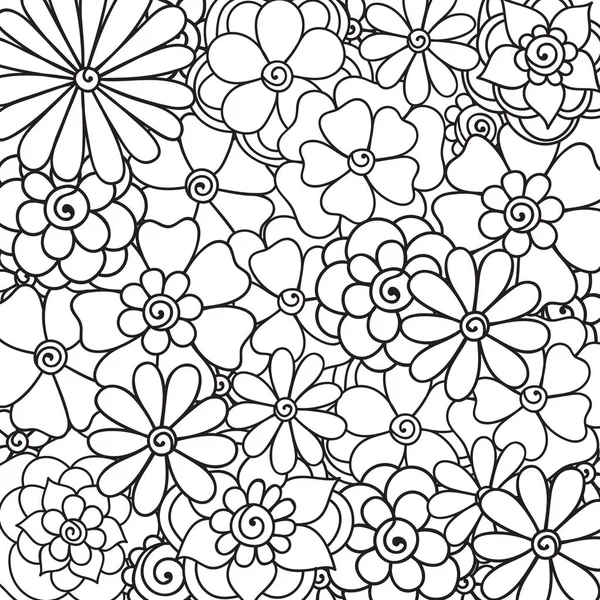 Zentangle abstract flowers. Doodle flower. Vector illustration — Stock Vector