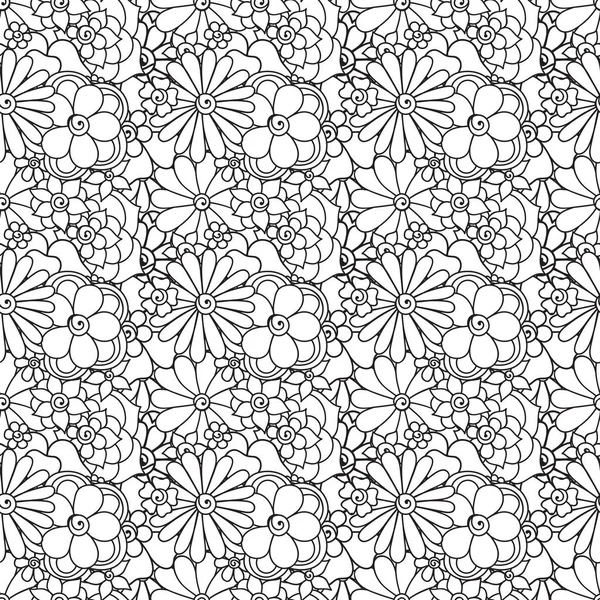 Zentangle soyut çiçek. Doodle çiçek. Vektör çizim