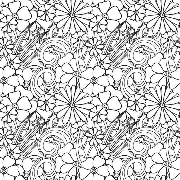 Zentangle soyut çiçek. Doodle çiçek. Vektör çizim