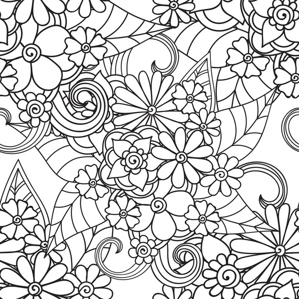 Zentangle abstract flowers. Doodle flower. Vector illustration — Stock Vector