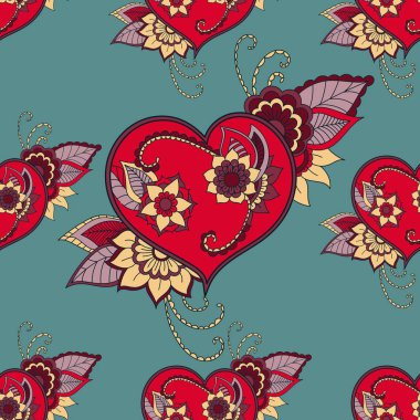 Zentangle soyut çiçek. Doodle çiçek. Vektör çizim