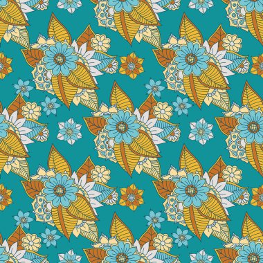 Zentangle soyut çiçek. Doodle çiçek. Vektör çizim