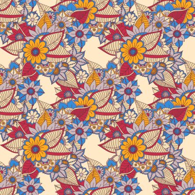 Zentangle soyut çiçek. Doodle çiçek. Vektör çizim