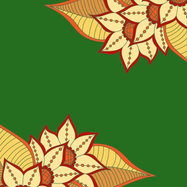 Zentangle soyut çiçek. Doodle çiçek. Vektör çizim