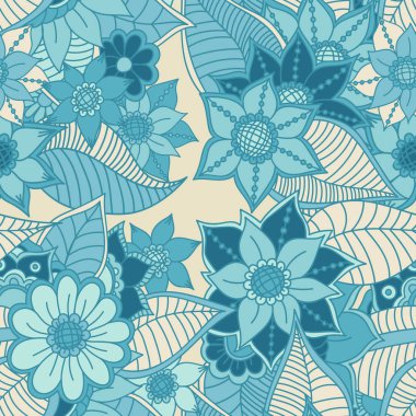 Zentangle soyut çiçek. Doodle çiçek. Vektör çizim