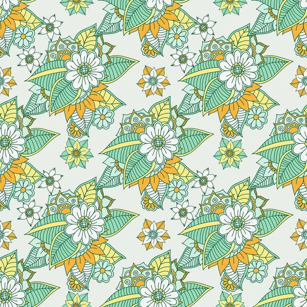 Zentangle soyut çiçek. Doodle çiçek. Vektör çizim