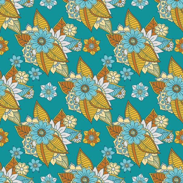 Zentangle soyut çiçek. Doodle çiçek. Vektör çizim