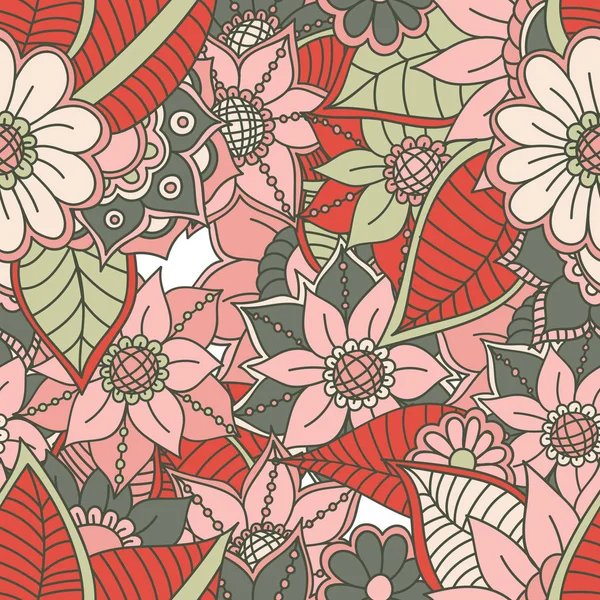 Zentangle soyut çiçek. Doodle çiçek. Vektör çizim