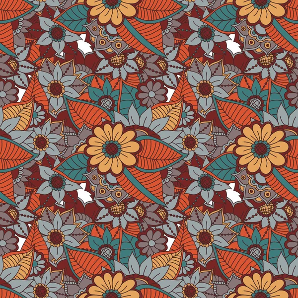 Zentangle soyut çiçek. Doodle çiçek. Vektör çizim