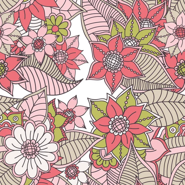 Zentangle soyut çiçek. Doodle çiçek. Vektör çizim