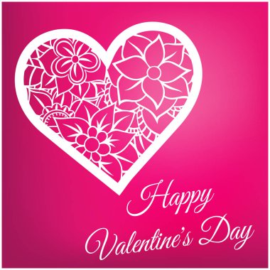 Mutlu Sevgililer günü ve ayıklayacaktır tasarım öğeleri. Vektör çizim. Kalpler. Karalamalar ve bukleler.