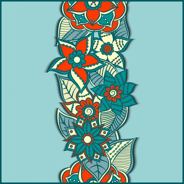 Zentangle flores abstratas. Flor de rabiscos. Ilustração vetorial —  Vetores de Stock