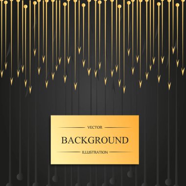 Lüks desen altın elemanları ile