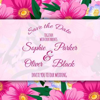 düğün davetiyesi. 