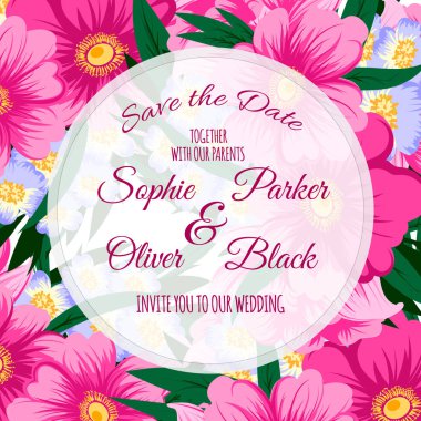 düğün davetiyesi. 