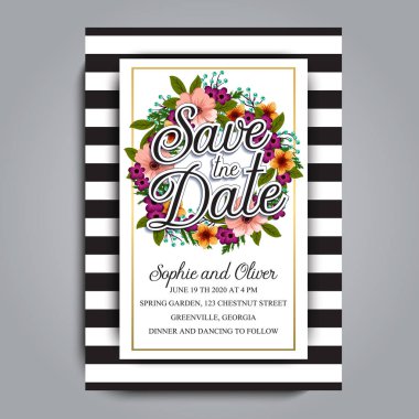 düğün davetiyesi. 