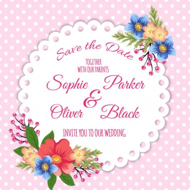 düğün davetiyesi. 