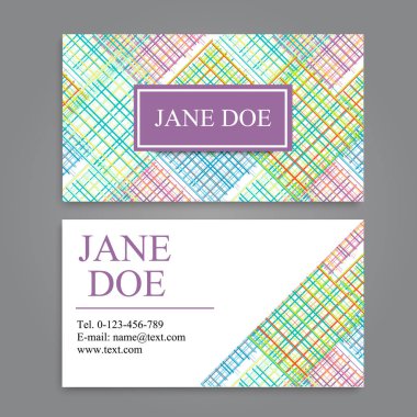 Çiçek kartvizit şablonu vektör