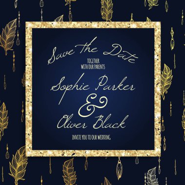 Çiçek düğün davetiyesi tasarımı