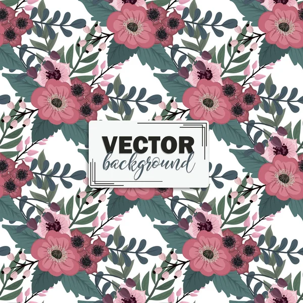 Krásný Květinový Design Vektorové Ilustrace — Stockový vektor