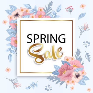 Güzel çiçek tasarım. Vektör çizim