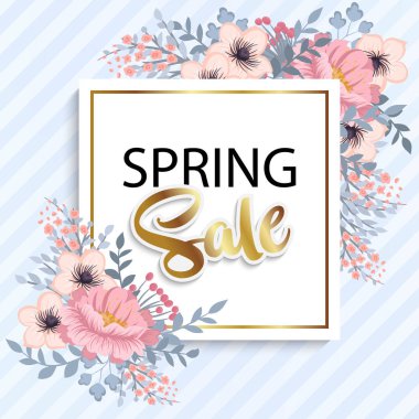 Güzel çiçek tasarım. Vektör çizim