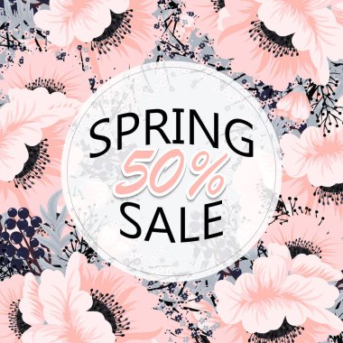 Güzel çiçek tasarım. Vektör çizim