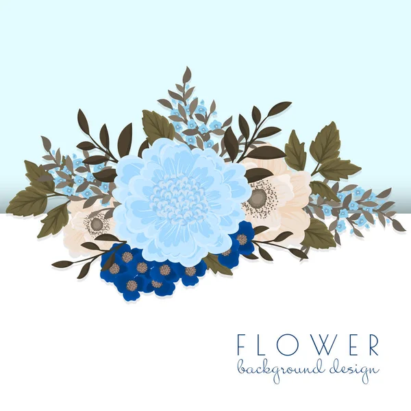 Fond Floral Bordure Fleur — Image vectorielle