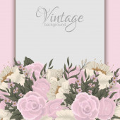 Картина, постер, плакат, фотообои "floral border background - pink flower border vector illustration", артикул 359443014