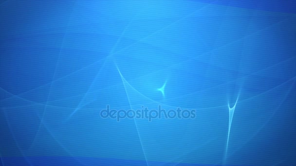 Astratto blu ondulazione linee movimento sfondo Loop — Video Stock