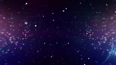 Işıltılı Bokeh köpüklü sorunsuz döngü parçacıklar hareket arka yanıp sönen