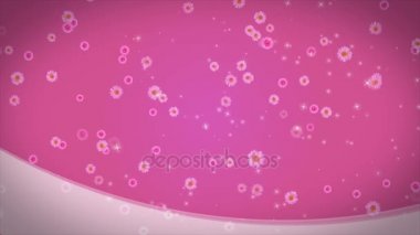 4k romantik uçan çiçek güzel kalp zemin sorunsuz döngü. İçin St Sevgililer günü, anneler günü, evlilik yıldönümü tebrik kartları, düğün daveti veya doğum günü.