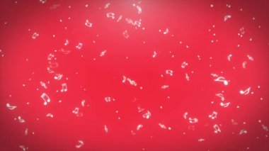 Sorunsuz rasgele düşen animasyon, beyaz nota müzik klipleri, gece kulüpleri, konser, festival, sergi, kutlama, düğün ve moda olaylar için.