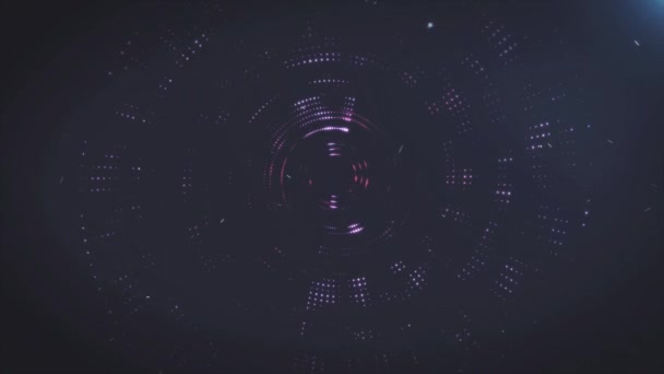 Futuriste Hud cible avec données informatiques écran Tech Motion Loop arrière-plan 