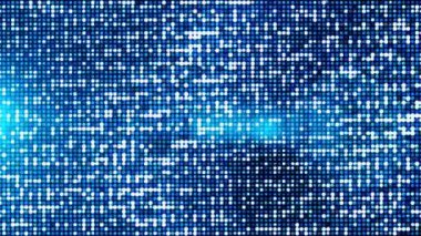 Yanıp sönen beyaz nokta daire blok arka plan sorunsuz döngü animasyon