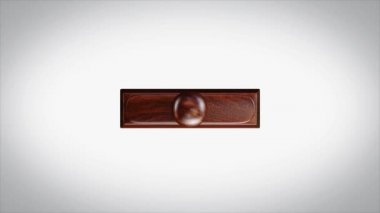Bast kalite kelime 3d animasyonlu ahşap damga animasyon 