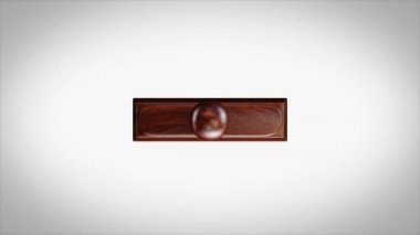 % 100 Vejetaryen kelime 3d animasyonlu ahşap damga animasyon