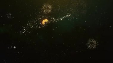 20. yıldönümü maytap ışık karanlık gece gökyüzüne Derma havai fişek ile yapılan metin tebrik.