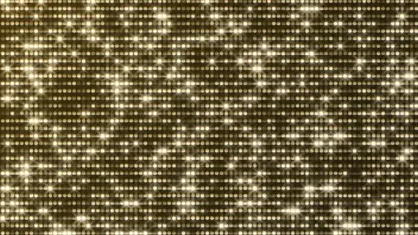 金色的魅力雨波光粼粼的火花灯粒子背景 — 图库视频影像