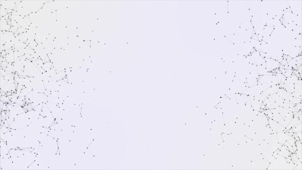 Abstrakte Plexusverbindungen Draht abstrakter Hintergrund nahtloser Schleifenhintergrund. — Stockvideo