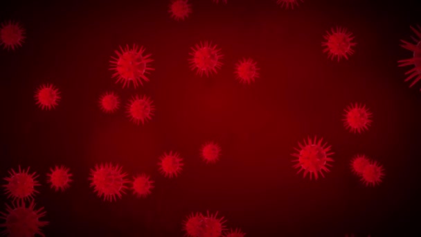 COVID-19 або коронавірус 2019 вірус хвороби корони петля фон — стокове відео